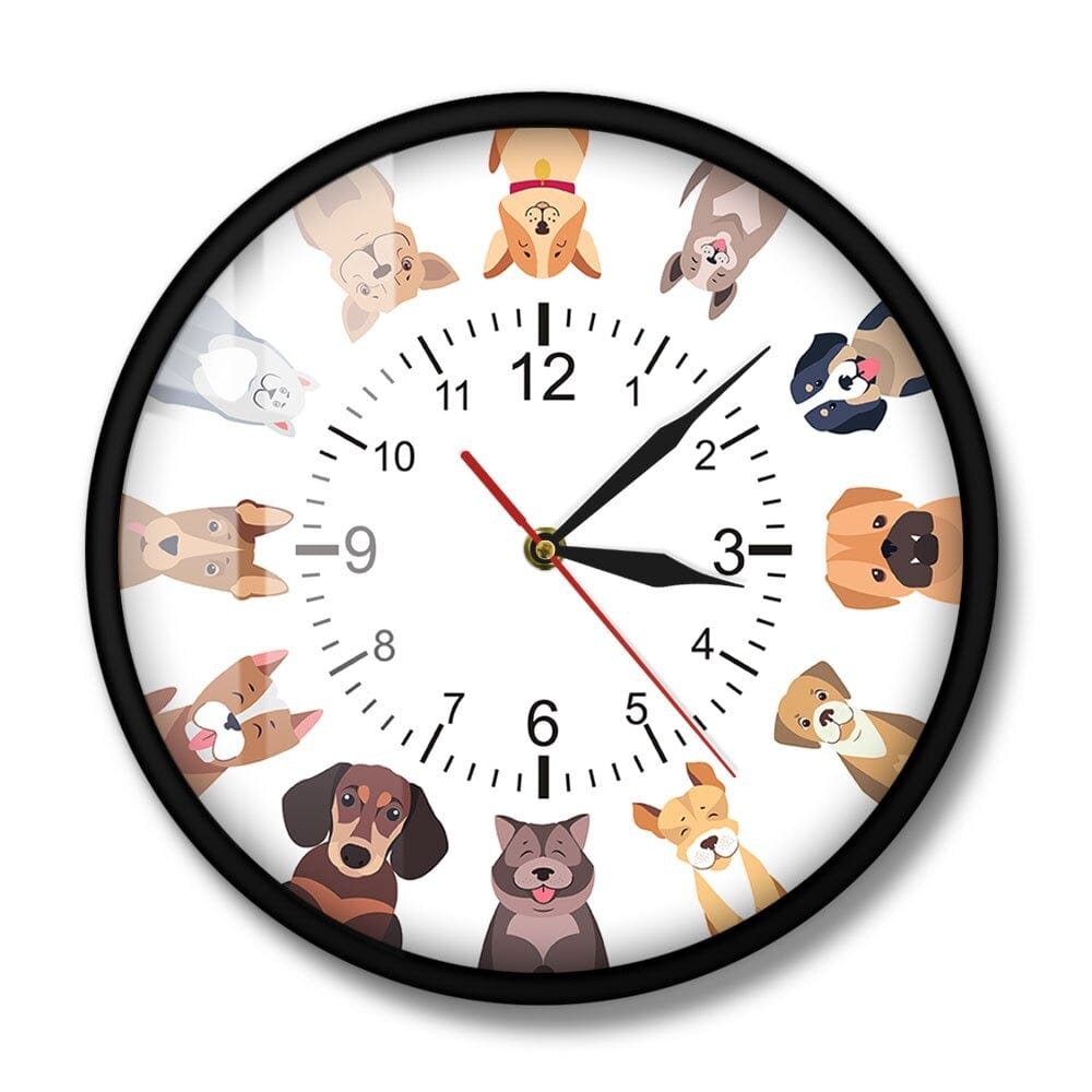 horloge chien pour chambre enfant