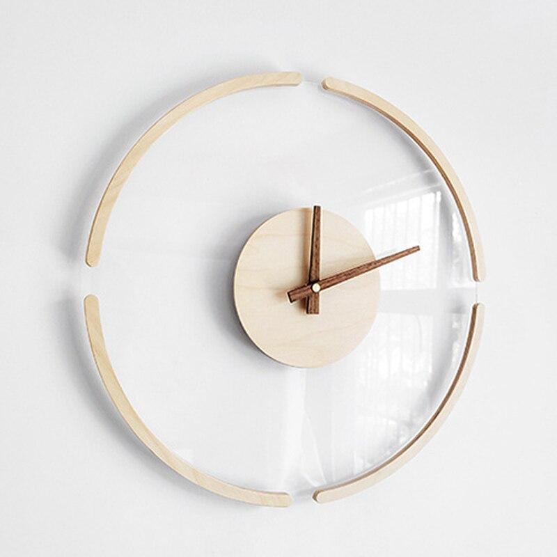 horloge scandinave transparente