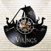 horloge vinyle vikings led