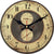 Horloge murale Vintage Dorée Temps des Horloges