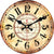 horloge vintage bois vieilli dore
