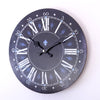 Horloge murale Vintage Fleurs de Lys. Temps des Horloges