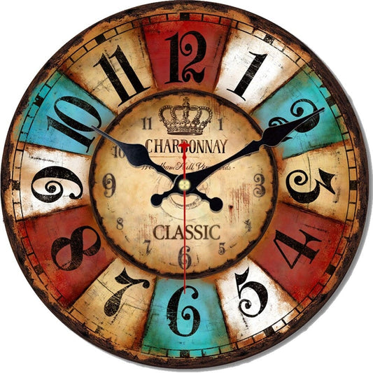 horloge vintage colore