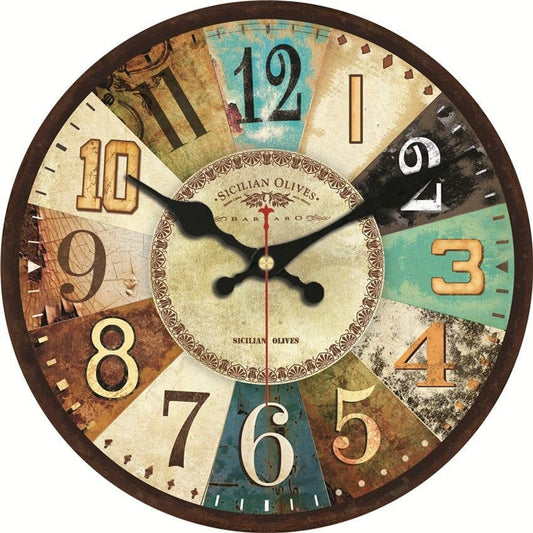 horloge vintage couleur