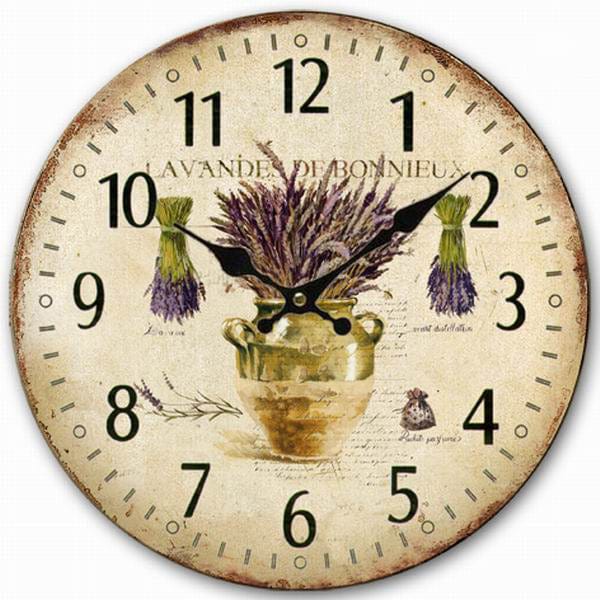 horloge vintage lavande