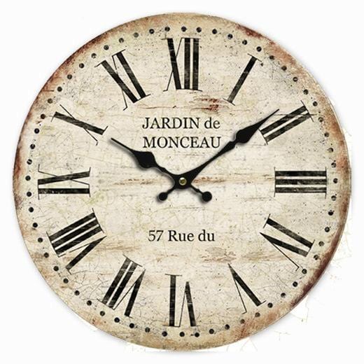 Horloge murale Vintage Monceau Temps des Horloges