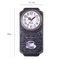 Horloge murale Vintage Rectangulaire Noire Temps des Horloges