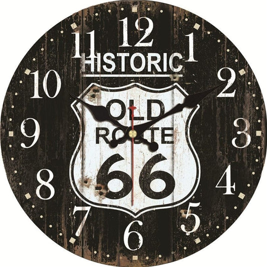 Horloge murale Vintage Route 66 Temps des Horloges