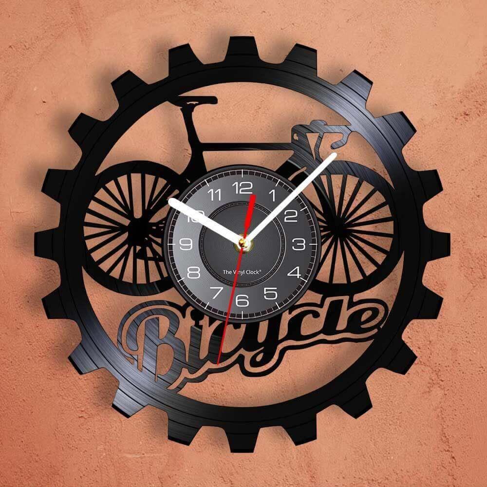 horloge vinyle bicyclette