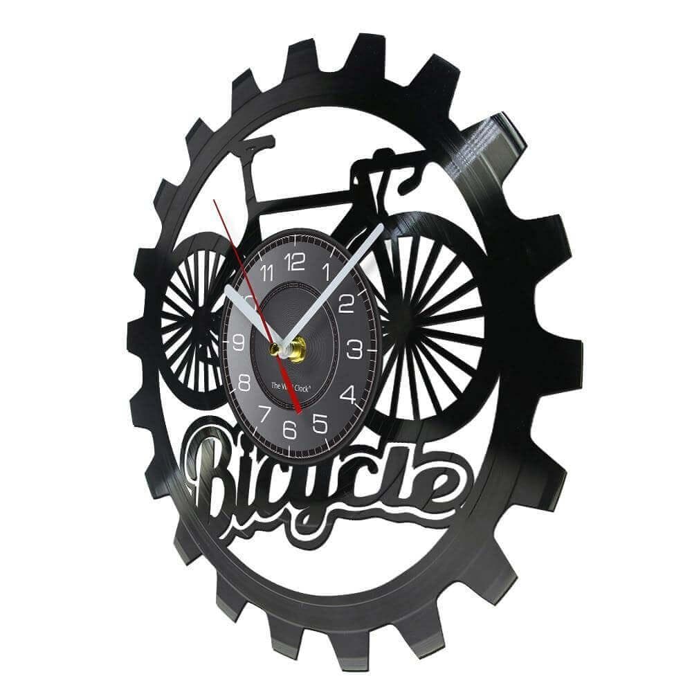 horloge vinyle bicyclette