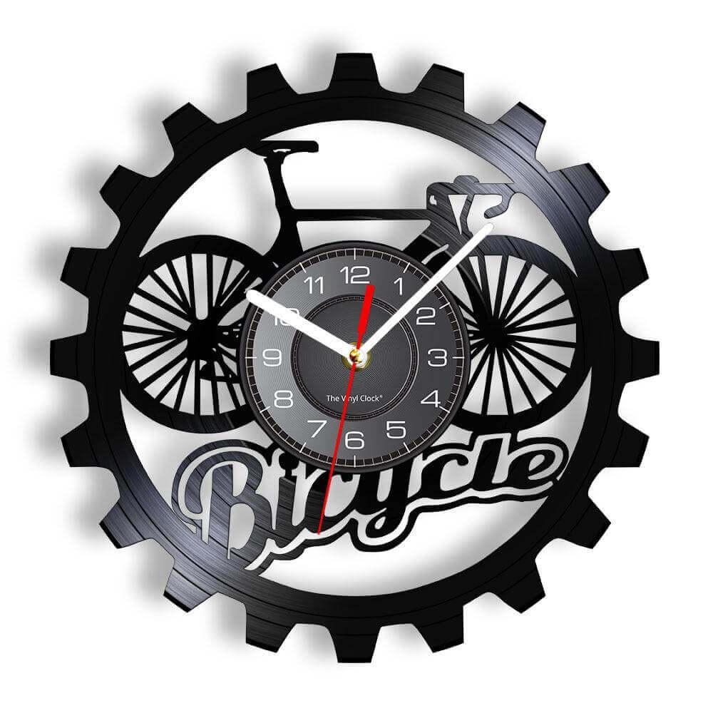 horloge vinyle bicyclette