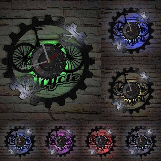 horloge vinyle bicyclette