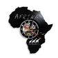 Horloge murale Vinyle Afrique. Temps des Horloges