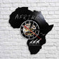 Horloge murale Vinyle Afrique. Temps des Horloges