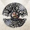 Horloge Murale Vinyle Arbre de Vie Temps des Horloges
