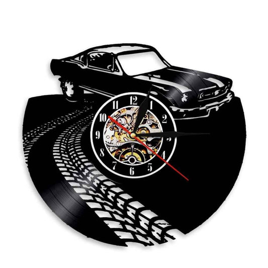 Horloge murale Vinyle Auto Temps des Horloges