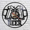 Horloge murale Vinyle Bière Temps des Horloges