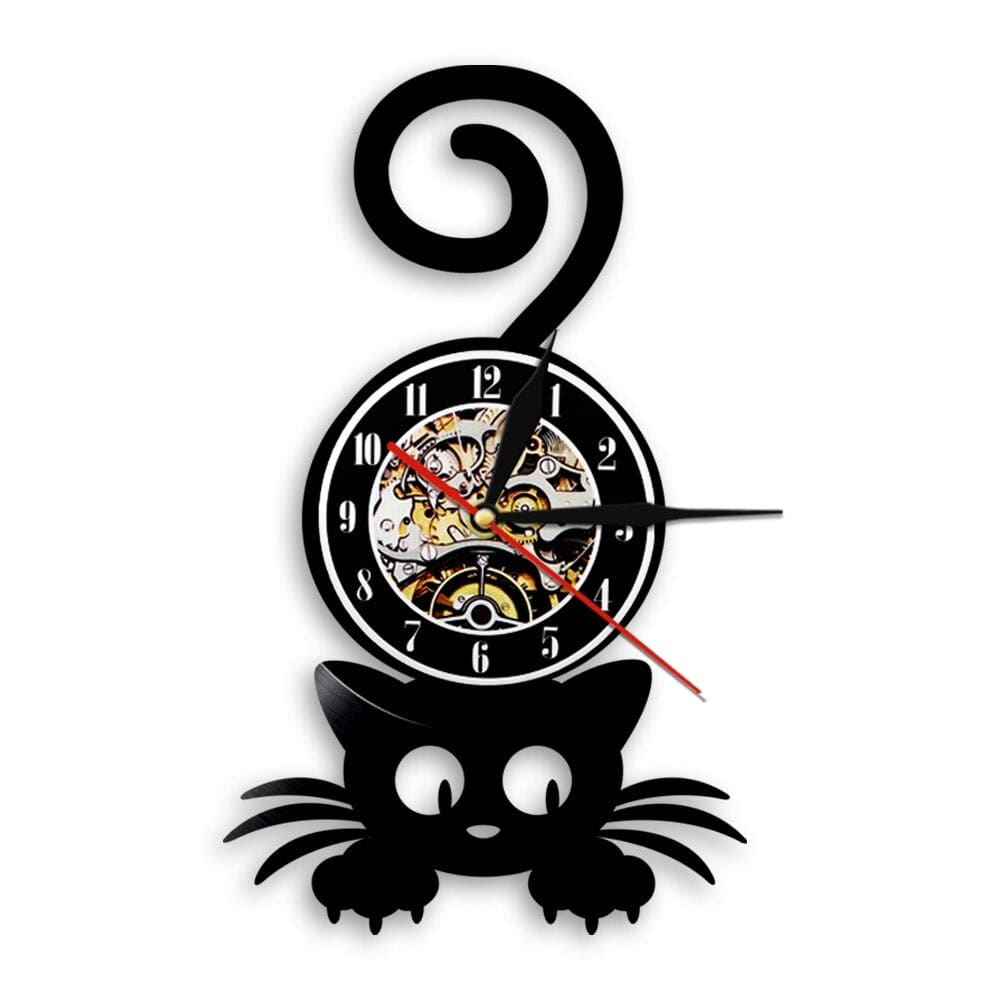 Tête De Loup Puissante Horloge Murale Disque Vinyle Pour Cuisine Décoration Murale Art Mural Tête De Loup Puissante Horloge Murale Disque Vinyle Pour Cuisine Décoration Murale Art Mural