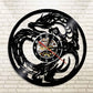 Horloge murale Vinyle Dragon Temps des Horloges