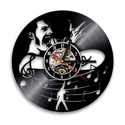 Horloge murale Vinyle Freddie Mercury Temps des Horloges