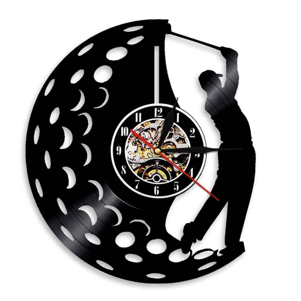 Horloge murale Vinyle Golf Temps des Horloges