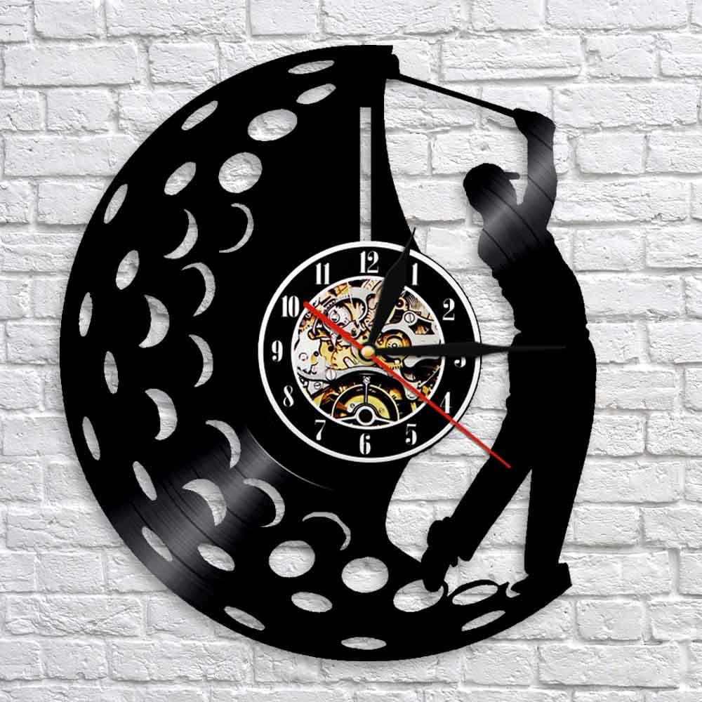 Horloge murale Vinyle Golf Temps des Horloges