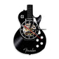 horloge vinyle guitare led