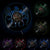 horloge tete de mort led