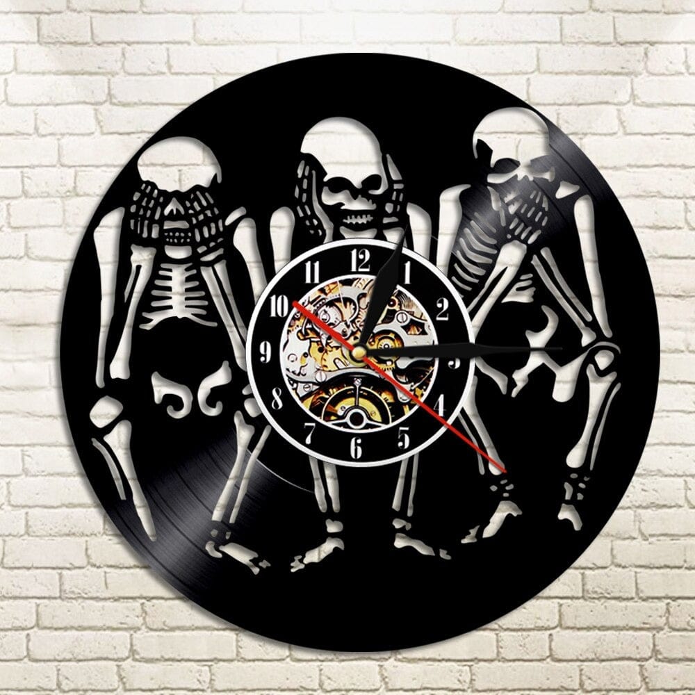 horloge tete de mort led