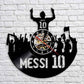 Horloge murale Vinyle Messi Temps des Horloges