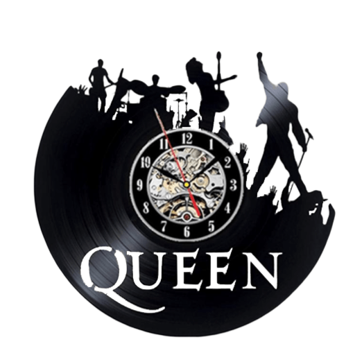 Horloge murale Vinyle Queen Temps des Horloges