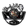 Horloge murale Vinyle Rockabilly Temps des Horloges