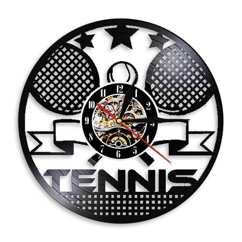 Horloge murale Vinyle Tennis Temps des Horloges