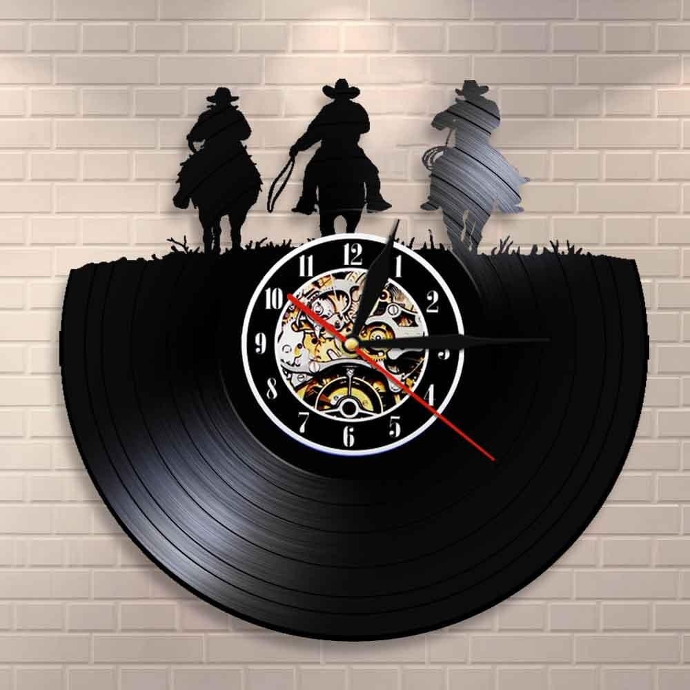 horloge led cowboy