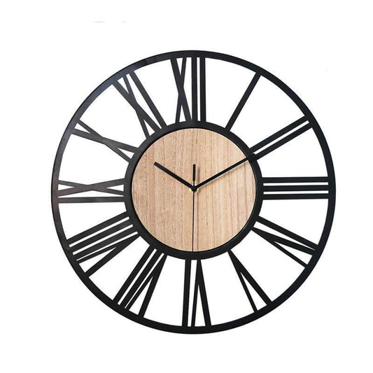 horloge scandinave bois et metal