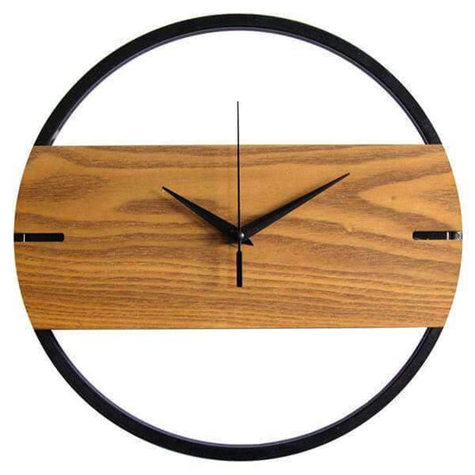 horloge bois moderne