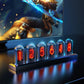 horloge nixie animee retro