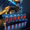 horloge nixie animee retro