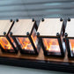 horloge nixie retro futuriste