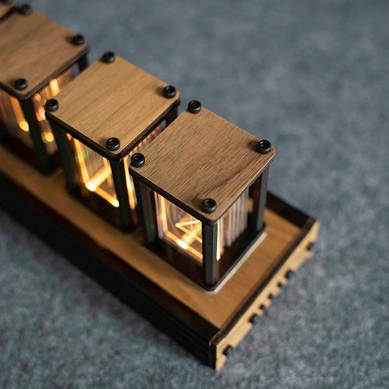 horloge nixie retro futuriste