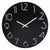 horloge bois noir