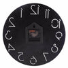 horloge bois noir