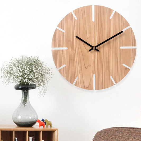 horloge bois minimaliste creuse