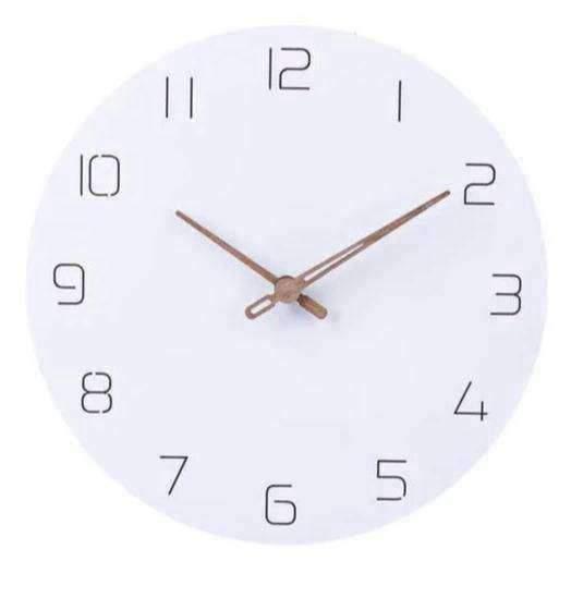 horloge bois blanc